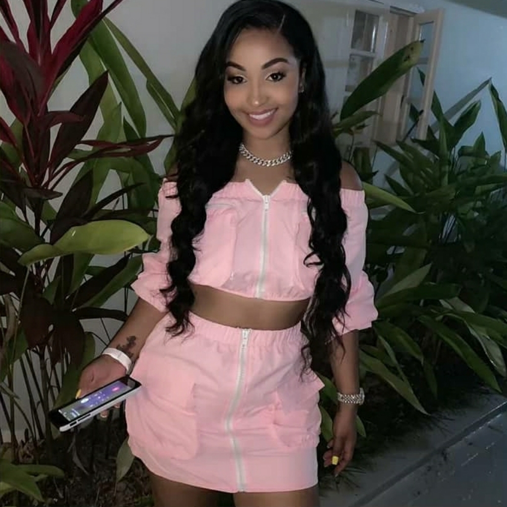 Pink Skirt Set